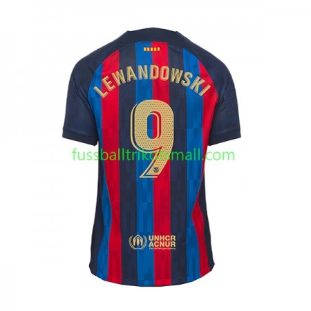 Fußballtrikots FC Barcelona Lewandowski 9 2022-2023 Kurzarm Heimtrikotsatz kaufen